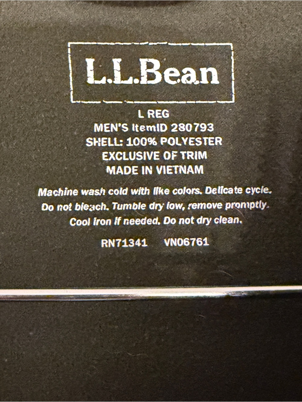 L.L. Bean Olive Hooded Zip-Up Jacket Large - Picture 2 of 8